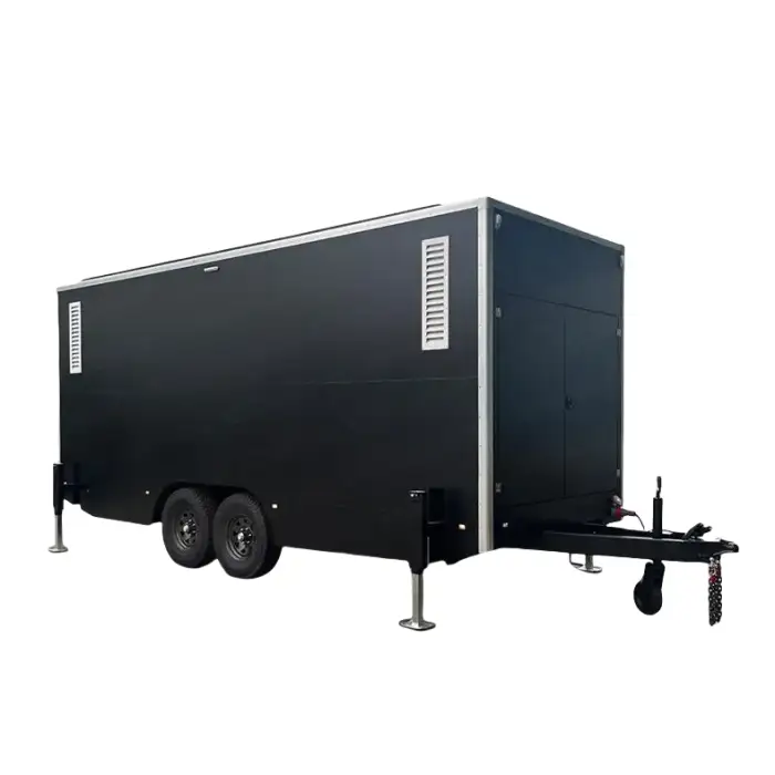 High Resolution 5.5mx3m Led Screen Mobile Enclosed Trailer Mobile Display Billboard Box Trailer