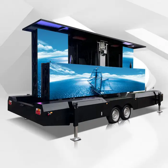 7m X 3m Outdoor Led Screen Mobile Led Billboard Trailer Mobile Display Platform Trailer