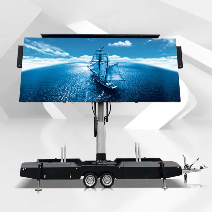 7m X 3m Outdoor Led Screen Mobile Led Billboard Trailer Mobile Display Platform Trailer