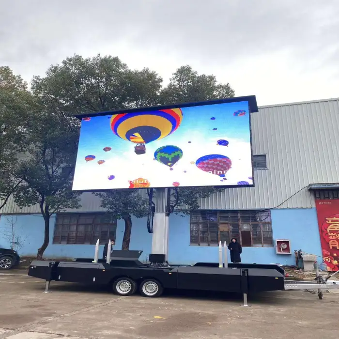 7m X 3m Outdoor Led Screen Mobile Led Billboard Trailer Mobile Display Platform Trailer