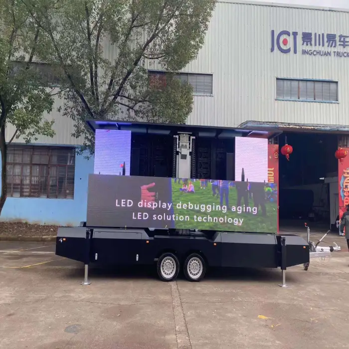 7m X 3m Outdoor Led Screen Mobile Led Billboard Trailer Mobile Display Platform Trailer