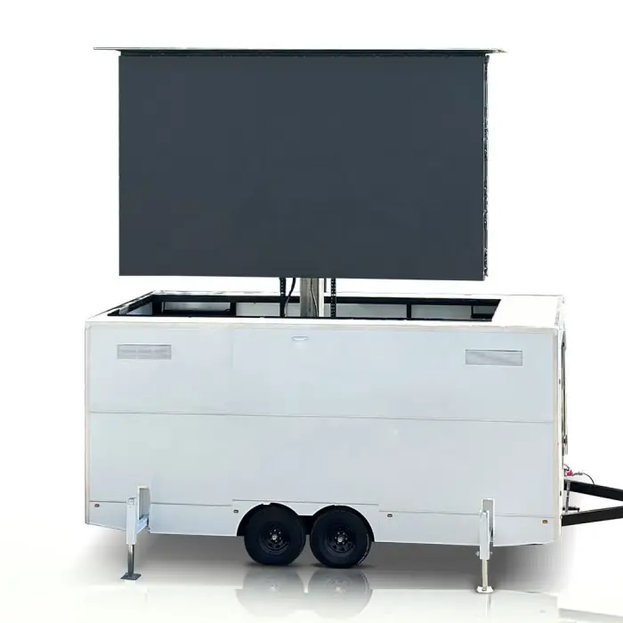 JCT New 21sqm Mobile Outdoor LED TV Panel Display Sports Shows Full Color Waterproof Screen Events on Trailer