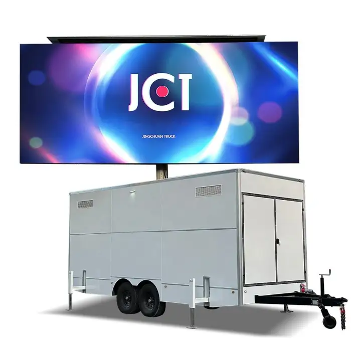 JCT New 21sqm Mobile Outdoor LED TV Panel Display Sports Shows Full Color Waterproof Screen Events on Trailer