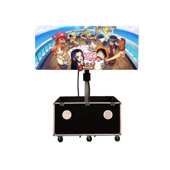 Outdoor Waterproof Mobile Small Pixel LED Screen Foldable Hydraulic Lifting Advertising Display Full Color Flight Case Trailer