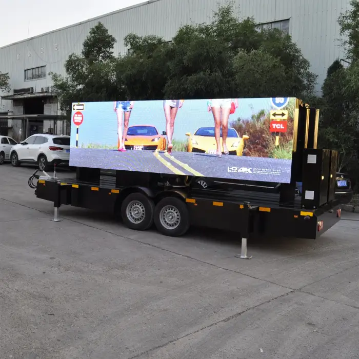 EF12 Outdoor Mobile Advertising Led Screen Trailer