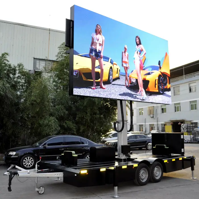 EF12 Outdoor Mobile Advertising Led Screen Trailer