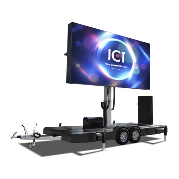 Trailer Traffic Led Display Video Wall, High Brightness P6 Mobile Trailer Led Screen