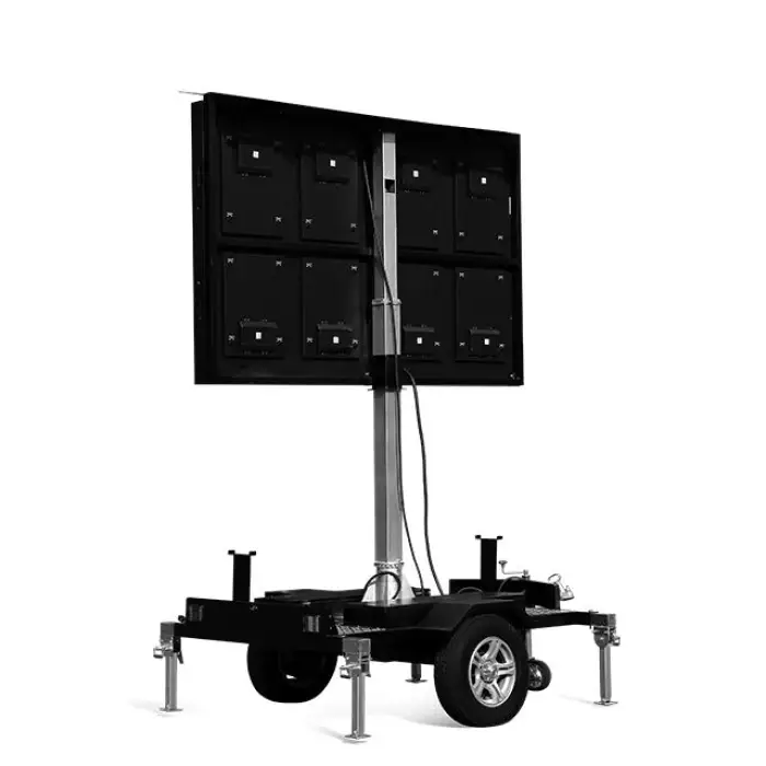 Outdoor Mobile LED Billboard Trailer Roadshow Screen 2.56m*1.60m Trailer