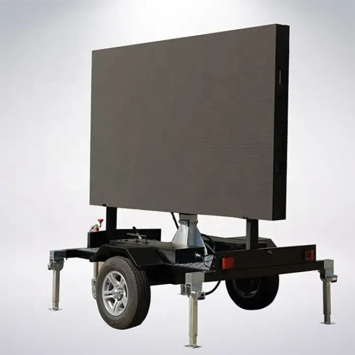 Outdoor Mobile LED Billboard Trailer Roadshow Screen 2.56m*1.60m Trailer