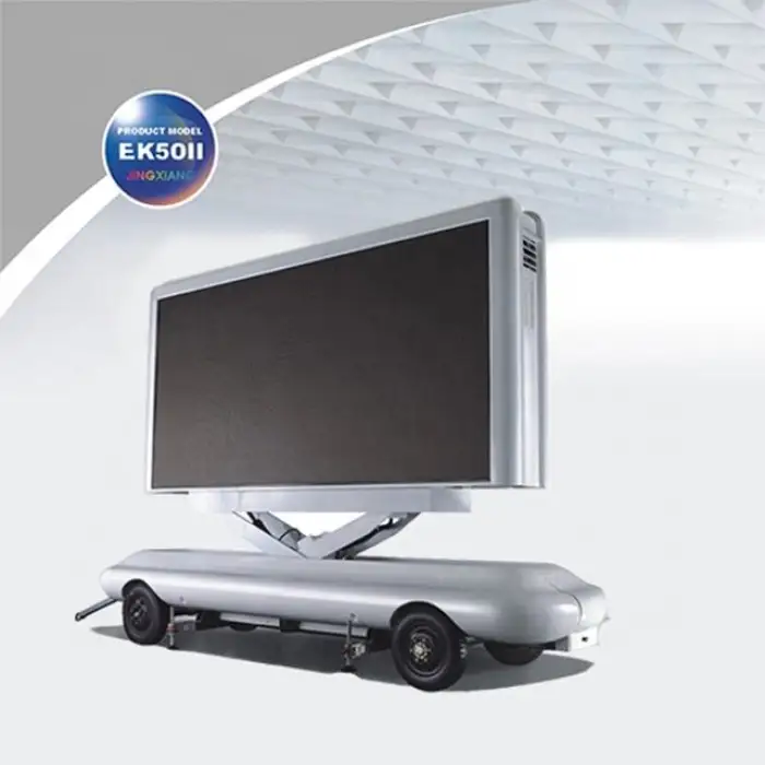 E-K50II-2W High Brightness Outdoor Screen Mobile Led Display Trailer P8