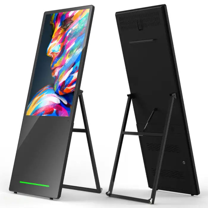 43 Inch Portable Digital Signage Indoor Advertising Player a Type Smart Touch Android Battery Powered LCD Digital Poster