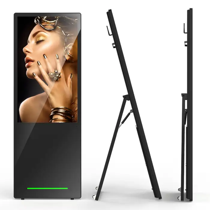 43 Inch Portable Digital Signage Indoor Advertising Player a Type Smart Touch Android Battery Powered LCD Digital Poster