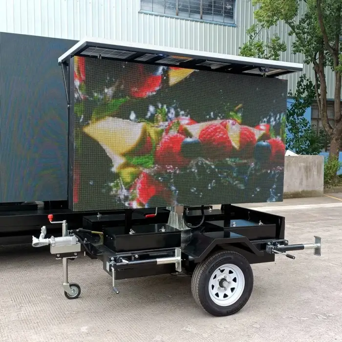 JCT ST3 Solar Outdoor Advertising Mobile LED Screen Trailer