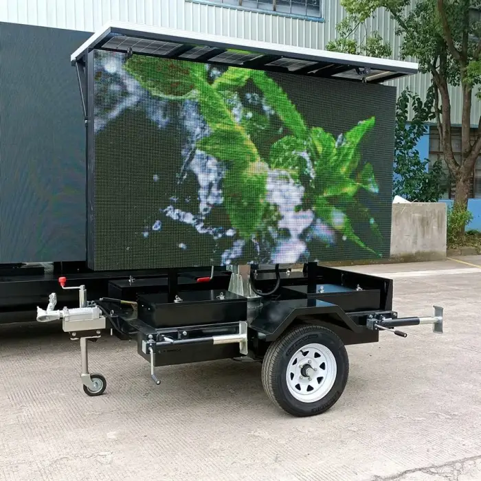 JCT ST3 Solar Outdoor Advertising Mobile LED Screen Trailer