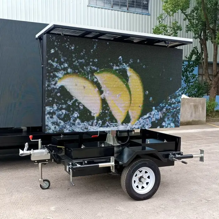 JCT ST3 Solar Outdoor Advertising Mobile LED Screen Trailer