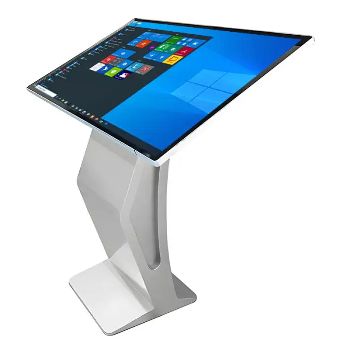 Ultra-Thin  43"  HD Interactive LCD Kiosk Touch Screen Floor Stand Self-Service Advertising Terminal Digital Poster