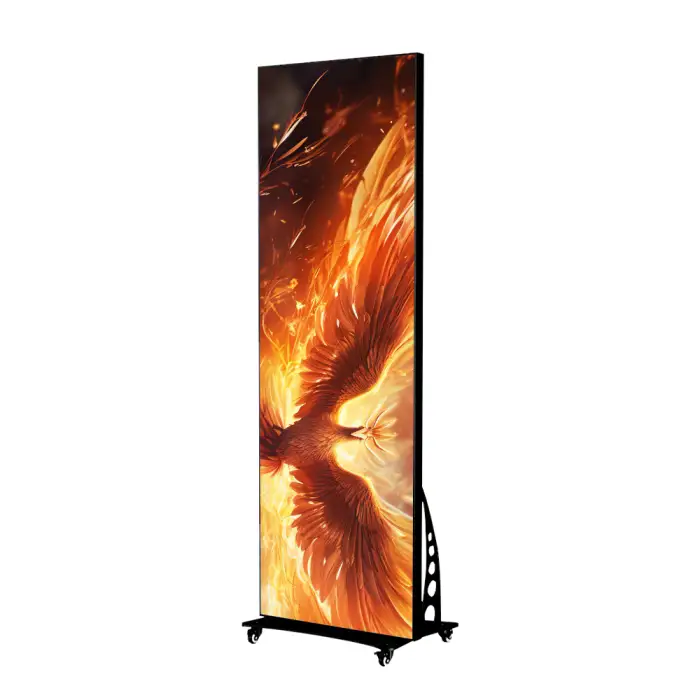 Movable Digital LED Poster Indoor HD Electronic Advertising LED Screen Wifi Control Floor Standing LED Display