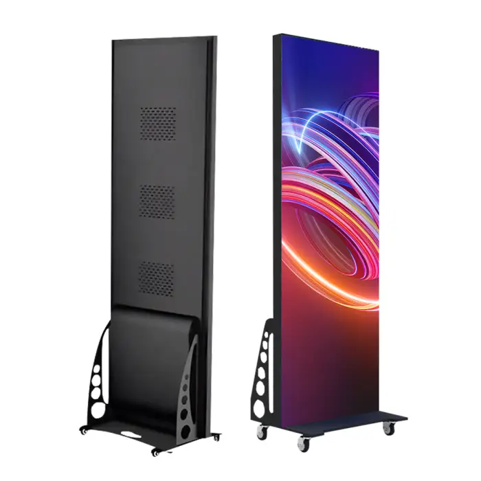 Movable Digital LED Poster Indoor HD Electronic Advertising LED Screen Wifi Control Floor Standing LED Display