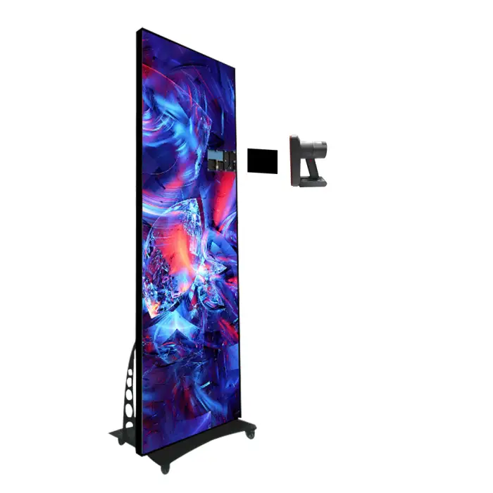 Movable Digital LED Poster Indoor HD Electronic Advertising LED Screen Wifi Control Floor Standing LED Display