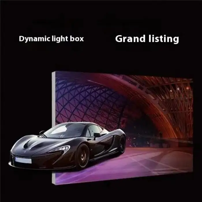 Advertising Light Box Frameless LED Light Box Advertising Dynamic Led Advertising Display Animated Backlit Lightbox