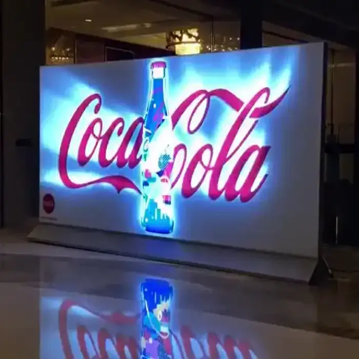 Advertising Light Box Frameless LED Light Box Advertising Dynamic Led Advertising Display Animated Backlit Lightbox