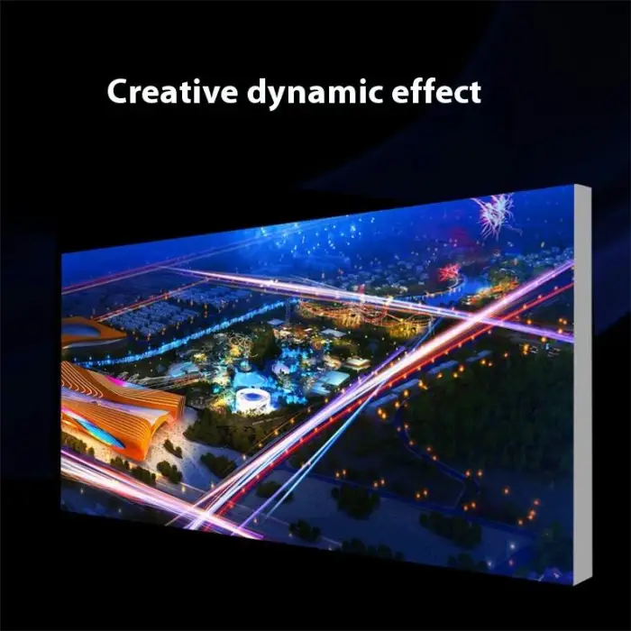 Advertising Light Box Frameless LED Light Box Advertising Dynamic Led Advertising Display Animated Backlit Lightbox