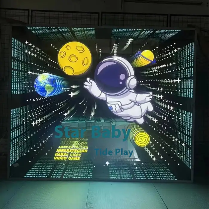 Abyss Mirror Thousand Layer Mirror Customized Advertising Bar KTV Tunnel Mirror Light Box Background Wall