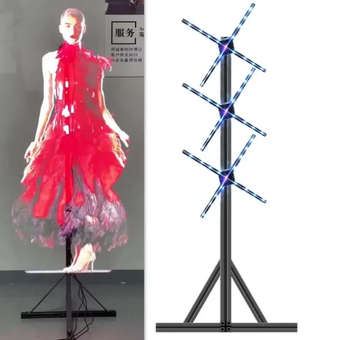 200CM 3d Holographic Display Projector Led Fan 3d Hologram 3d Led Fan Display 3d Holographic Advertising Display Fan