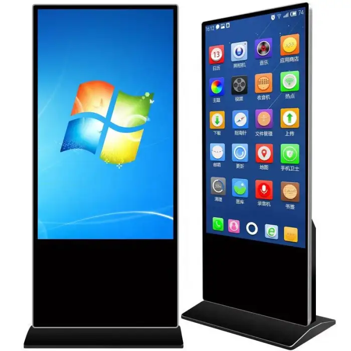 55 Inch LCD Digital Signage and Displays HD Poster Lcd Kiosk 4k Indoor Advertising Player HD Touch Screen Kiosk