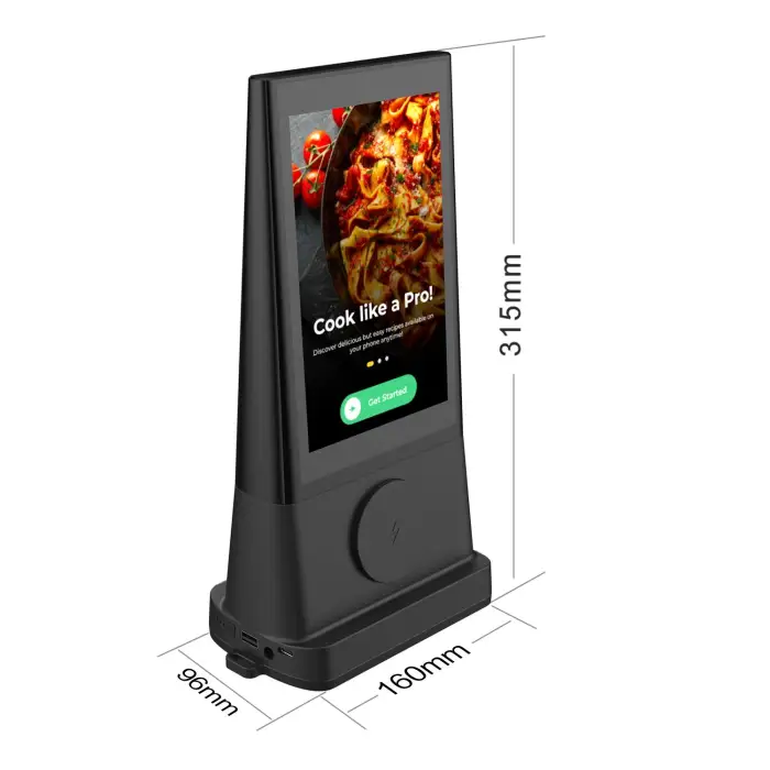 Restaurant WIFI Double Sides 8 Inch Touch LCD Digital Table Top Advertising Display Player Menu Display