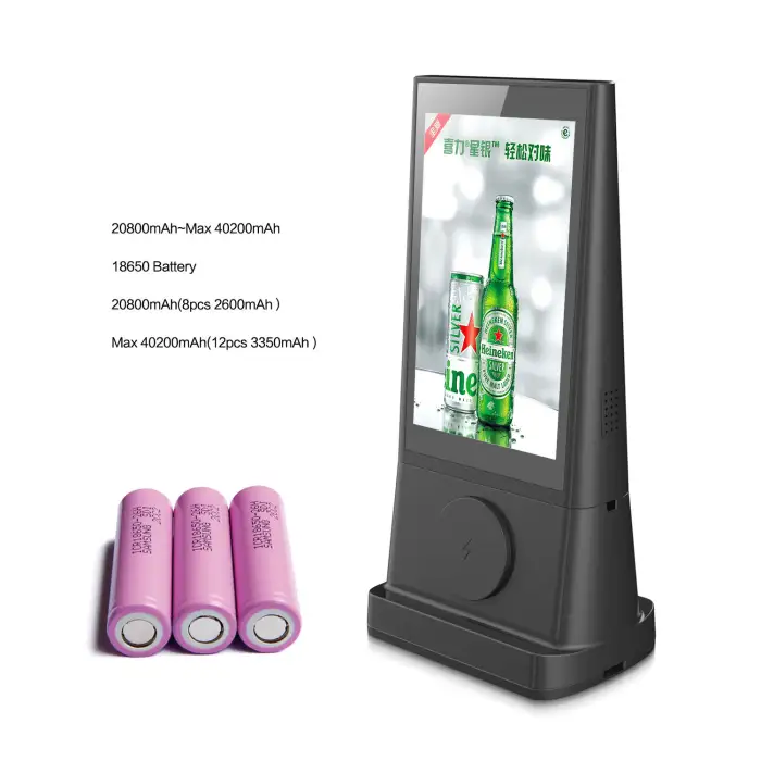 Restaurant WIFI Double Sides 8 Inch Touch LCD Digital Table Top Advertising Display Player Menu Display