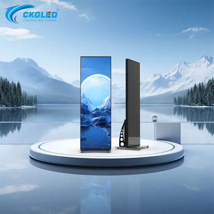 CKGLED Direct Sales Indoor Advertising Poster LED Screen P1.9 P2 P2.5 P3mm Floor Standing Full Color LED Panel Poster