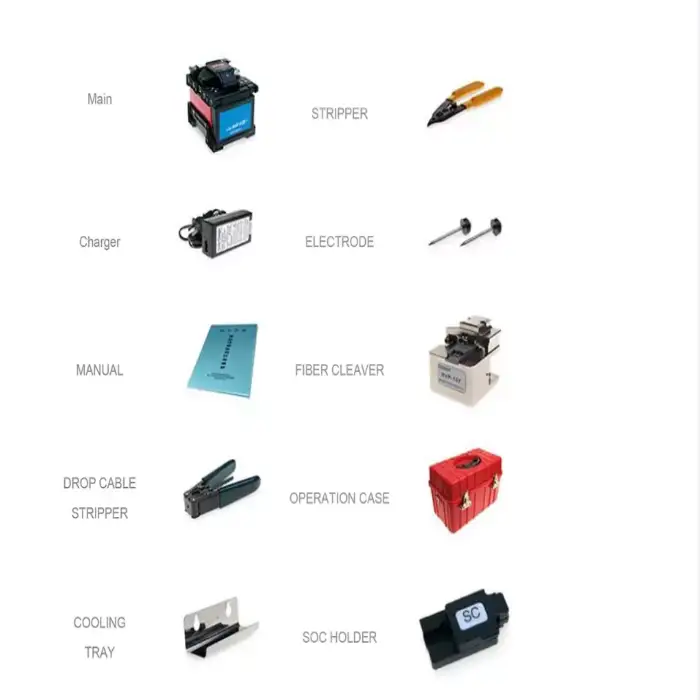 Ftth Fiber Cable Tool Device Fiber Optic Fast Splice Telecom Tools China Fusion Splicer Dvp 740