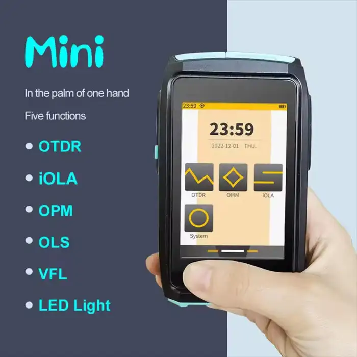 1550 Automated Live Testing Handheld Screen Signal Fire Mini Multifunction OTDR Tool for FTTH 4G 3G WIFI Networks