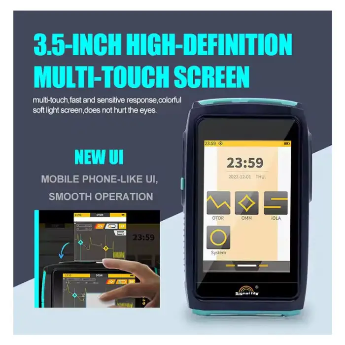 1550 Automated Live Testing Handheld Screen Signal Fire Mini Multifunction OTDR Tool for FTTH 4G 3G WIFI Networks