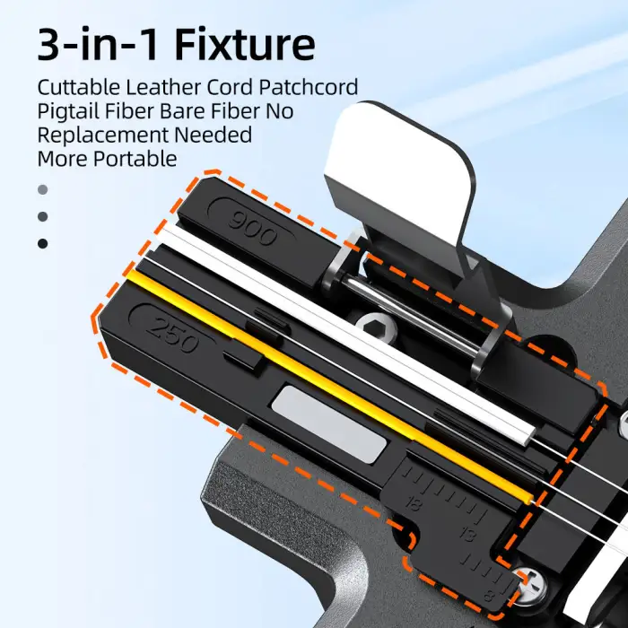 High Precision Auto-Rotating Blades cutting FN-30 like MT-09 with Scrap Collection Optical knife one step Cleaver