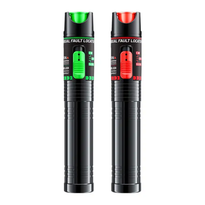 Rechargeable Green & Red Light Pen 15-100mw 510/650nm Fiber Optic Source Fault Detection Light Pen