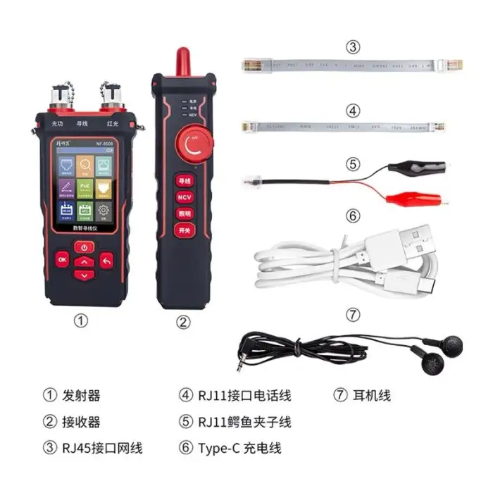 Optical Wire Meter Tracer Noyafa Nf-8508 Network Cable Tester Line Finder