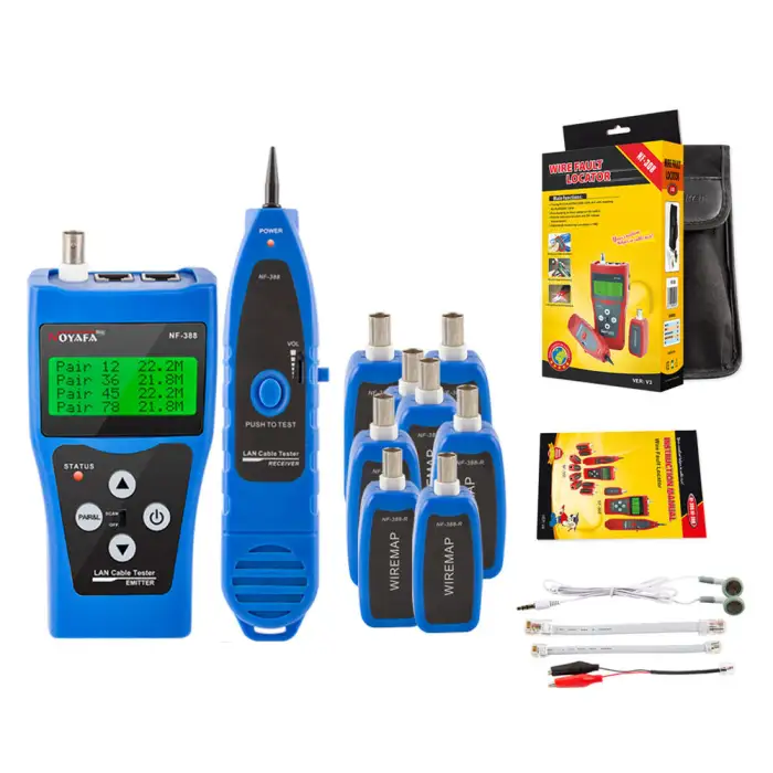 LAN Cable Tester Network Cable Tracer Length Continuity Tester Wire Fault Locator