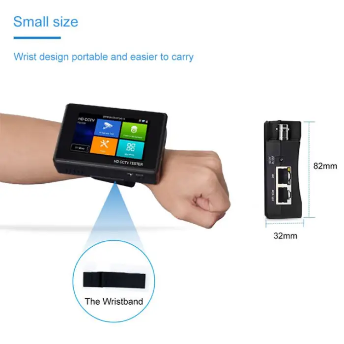 EU Warehouse 4inch Touch Screen H.265/H.264 IP 8MP AHD 8MP CVI 8MP TVI POEDC12/3A Housing