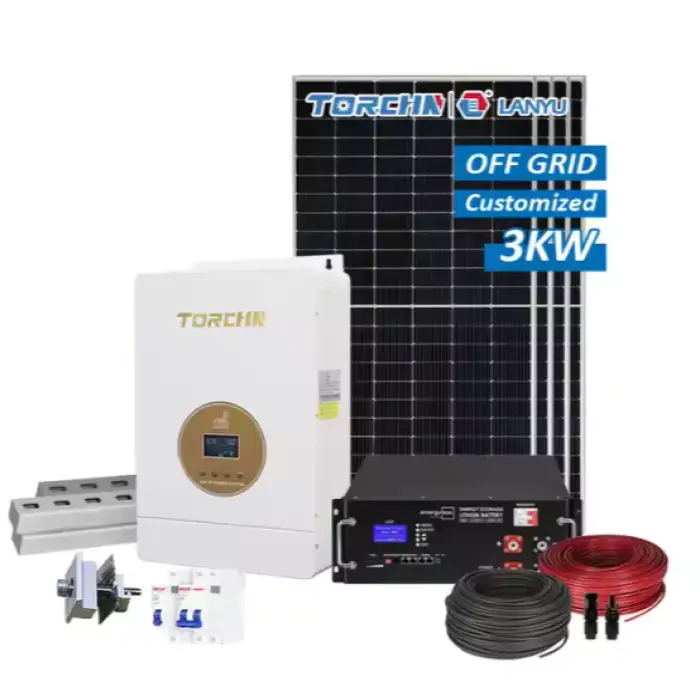 Hybrid Solar System 5000W 10KW Complete Home Solar System Kit with CE Certification Hybrid Solar System