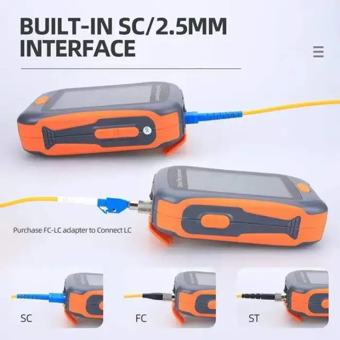 Mini OTDR optical fiber tester Multifunctional network breakpoint fault finder with event map red light source