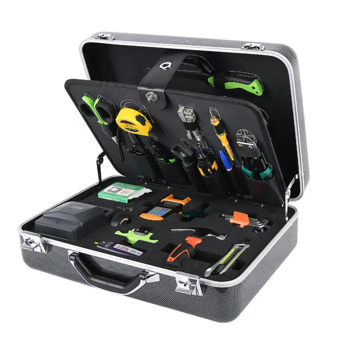 APT FTTH fiber optic tool box fiber tool kit box optical fiber cleaver VFL OEM factory price