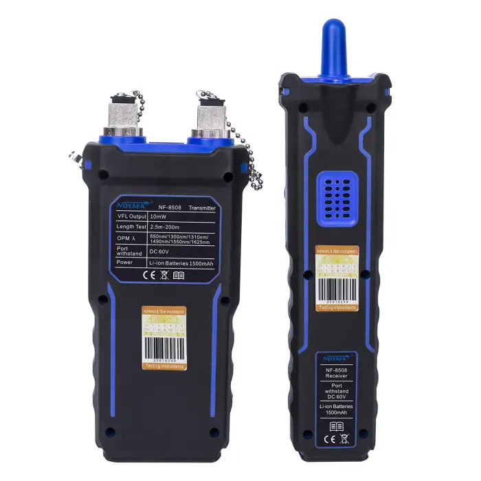 NF-8508 Optical Wire Meter Tracer Multifunctional LCD Cable Tester Tool for POE Networks Fiber Cleaver