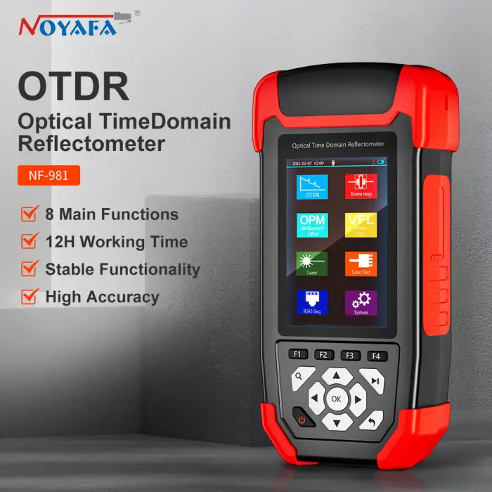 NOYAFA NF-981 OTDR 8 in 1 Network Maintenance Tool Optical Time Domain Reflectometer Smart OTDR for Fiber Optics