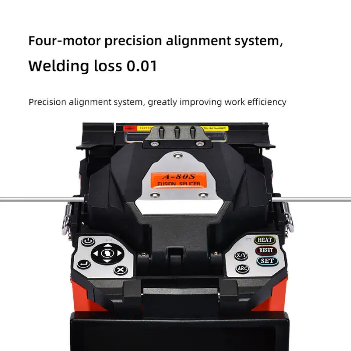 COMPTYCO A-80s Fiber Fusion Splicer with OPM VFL 3 in 1 Splicing Machine