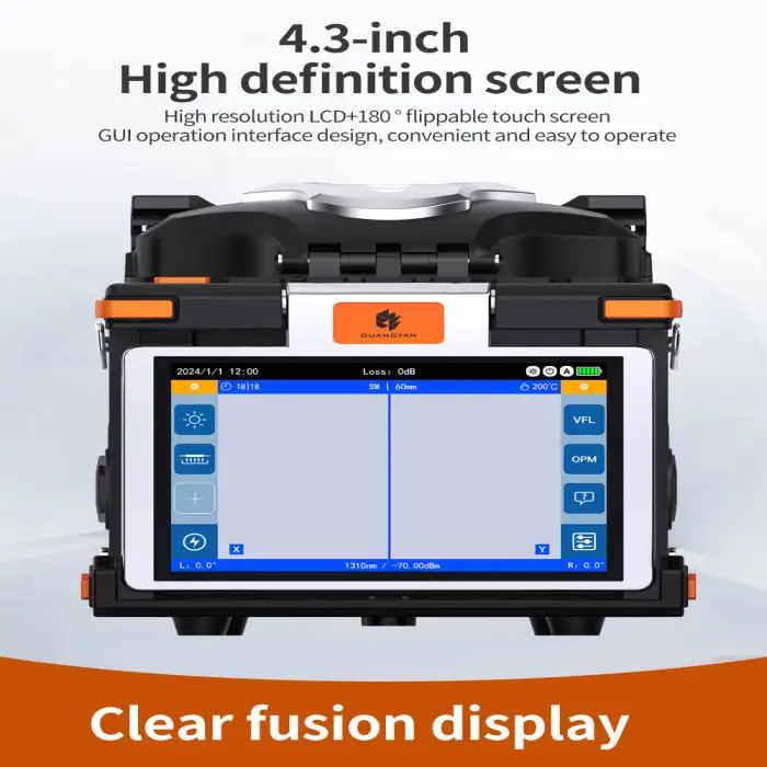 fiber optic equipment FTTX FTTH FTTR optical fiber fusion splicer M5 network portable telecom parts