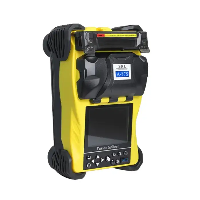 A-87S Fully Automatic Mini Optic Fiber Fusion Splicer Fiber Optic Tool Set Welding Machine 9S Welding SM MM 9S WiFi IP TCP