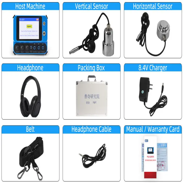 NPQWT QD50 Pipes Leak Detection Device Walls Floors Leakage Home Use Water Leak Detector