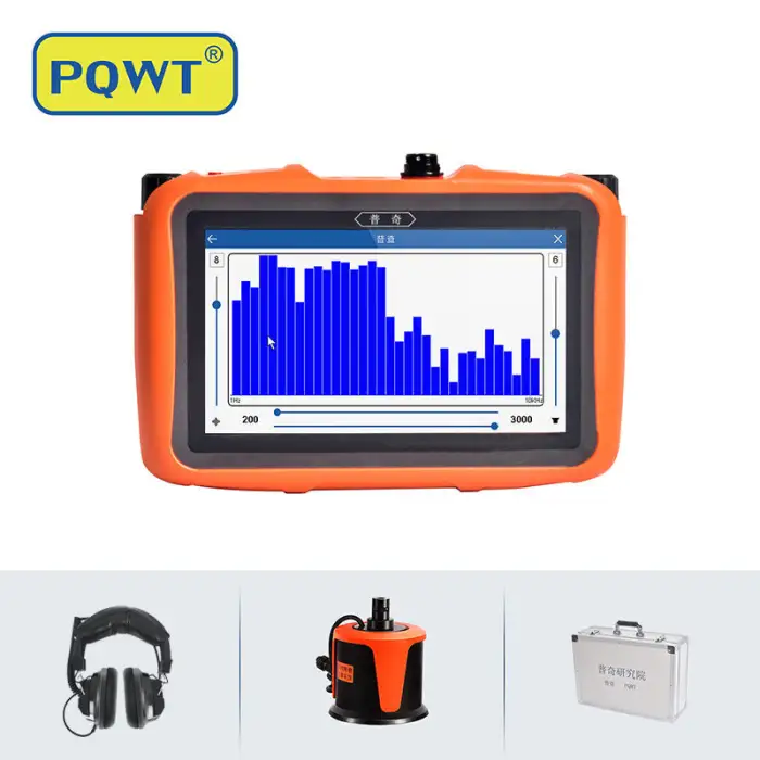 PQWT-L3000 Indoor and Outdoor Smart Underground Water Leak Detector Tool Set Equipment Construction Staff Plumber